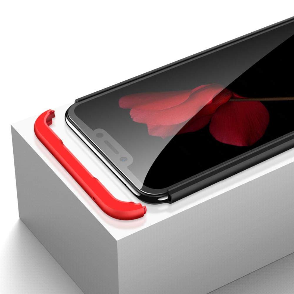 Capa de proteção GKK 360 frontal e traseira Capa de corpo inteiro Huawei Honor Play preto