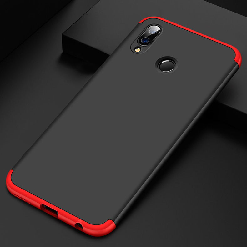 Capa de proteção GKK 360 frontal e traseira Capa de corpo inteiro Huawei Honor Play preto