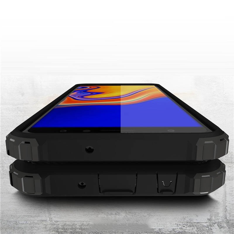 Capa Hybrid Armor Capa resistente e resistente para Samsung Galaxy A7 2018 A750 preta