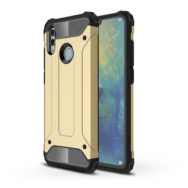 Capa Hybrid Armor Capa resistente e resistente para Huawei P Smart 2019 dourado