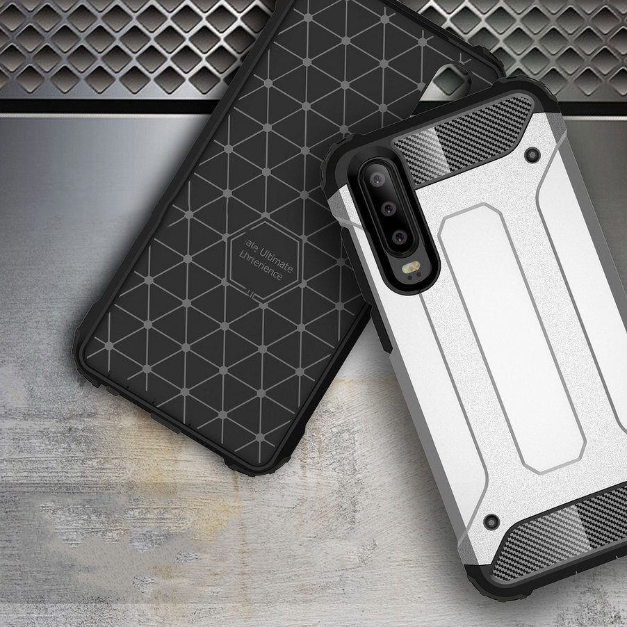Capa Hybrid Armor Capa resistente e resistente para Huawei P30 preta