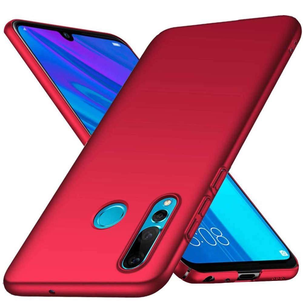 MSVII Simple Ultra-Thin Cover PC Case para Huawei P Smart Plus vermelho