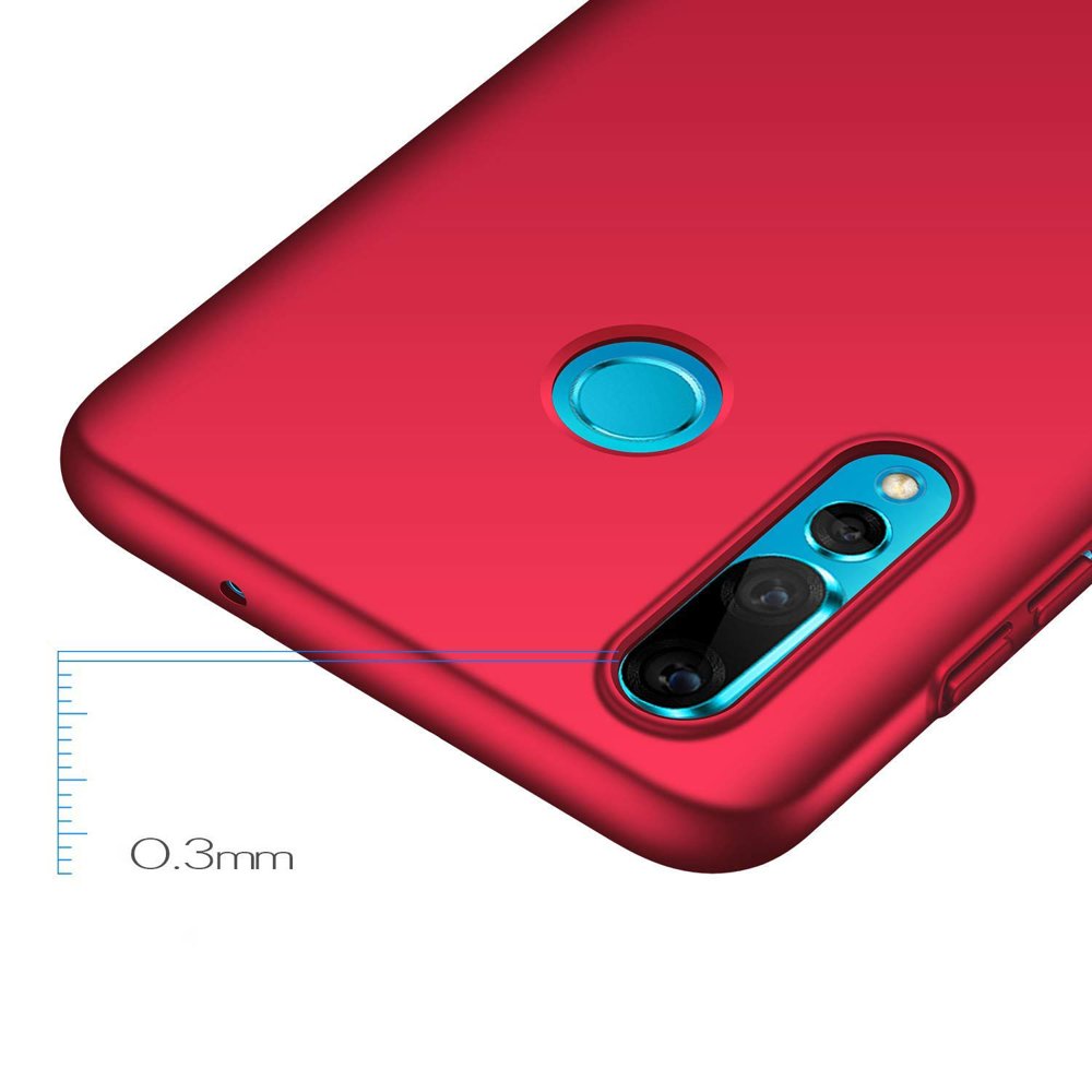 MSVII Simple Ultra-Thin Cover PC Case para Huawei P Smart Plus vermelho