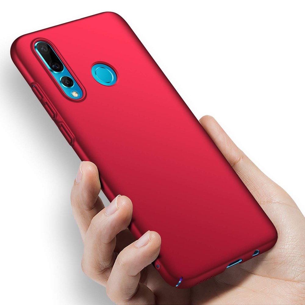MSVII Simple Ultra-Thin Cover PC Case para Huawei P Smart Plus vermelho