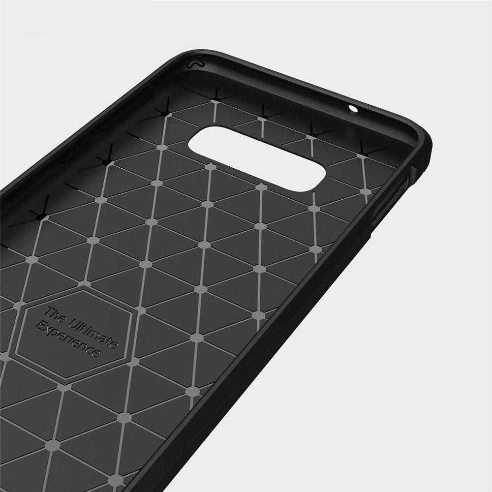 Capa carbono Capa flexível de TPU para Samsung Galaxy S10e preta
