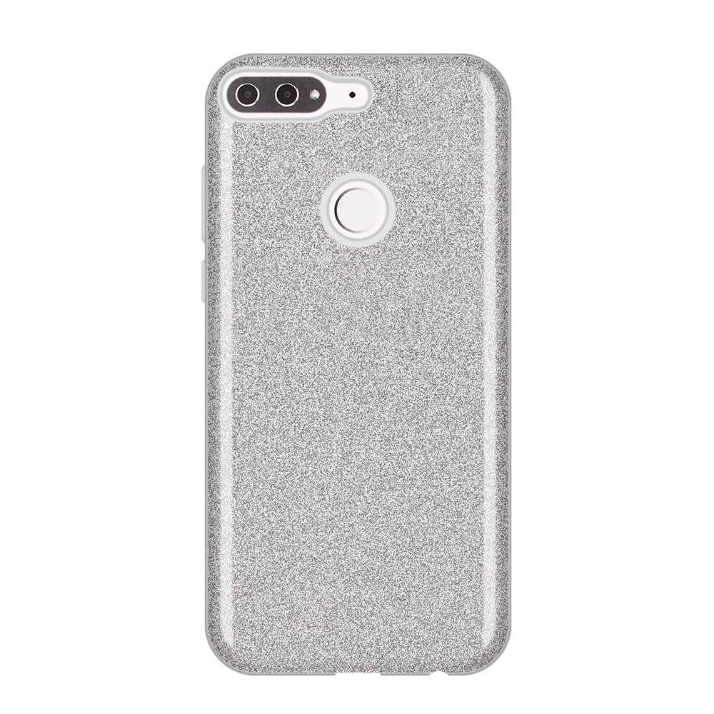 Capa brilhante Wozinsky com brilho para Huawei Y7 Prime 2018 prata