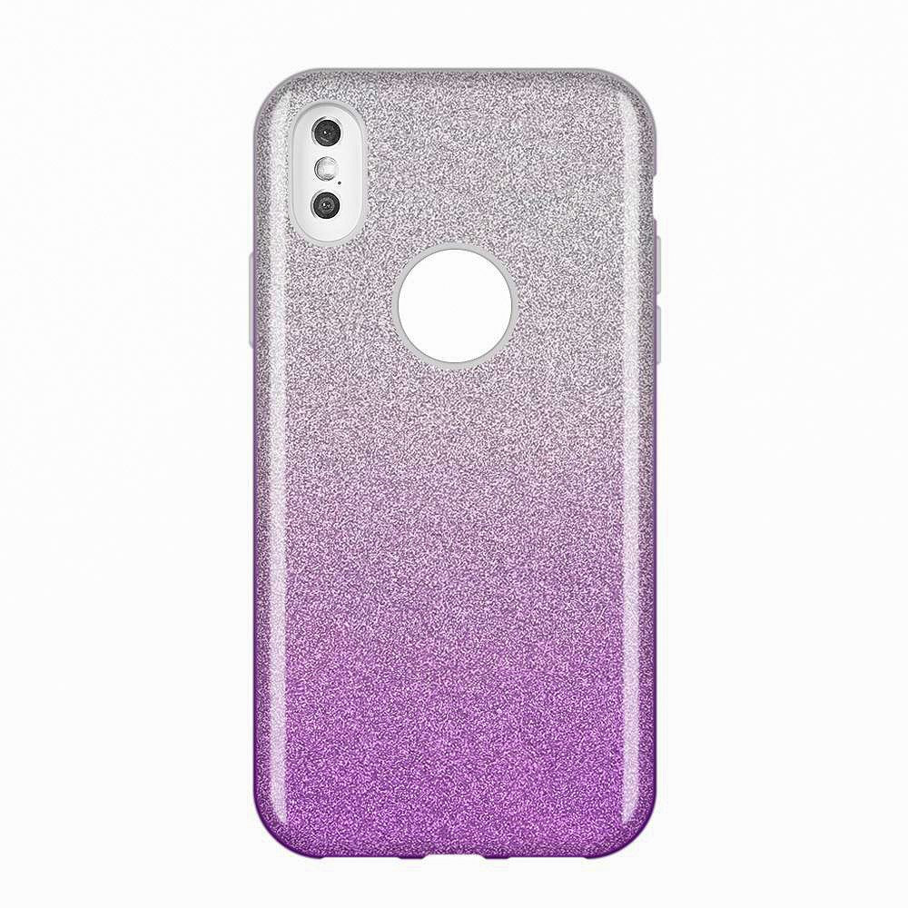 Capa brilhante Wozinsky para iPhone XS Max roxo