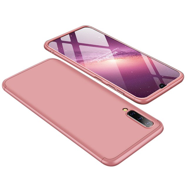 GKK 360 Capa de proteção frontal e traseira capa completa para o corpo Samsung Galaxy A50s - Galaxy A50 - Galaxy A30s rosa