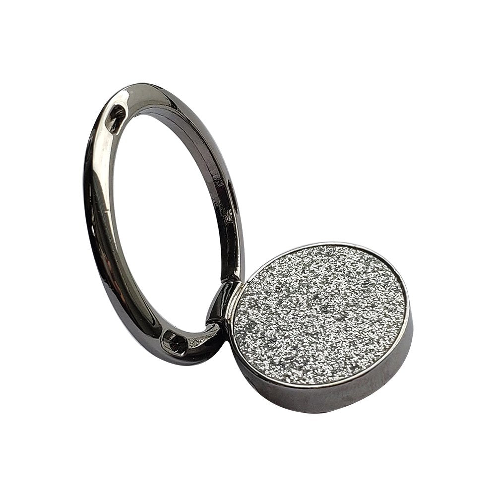 Suporte de anel de suporte de brilho para smartphone prata