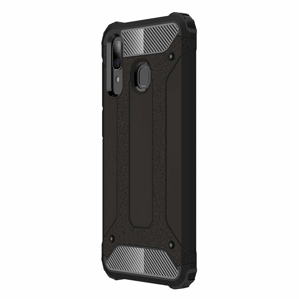 Capa Hybrid Armor Capa resistente e resistente para Samsung Galaxy A30 preta