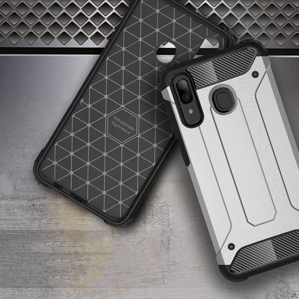 Capa Hybrid Armor Capa resistente e resistente para Samsung Galaxy A30 preta