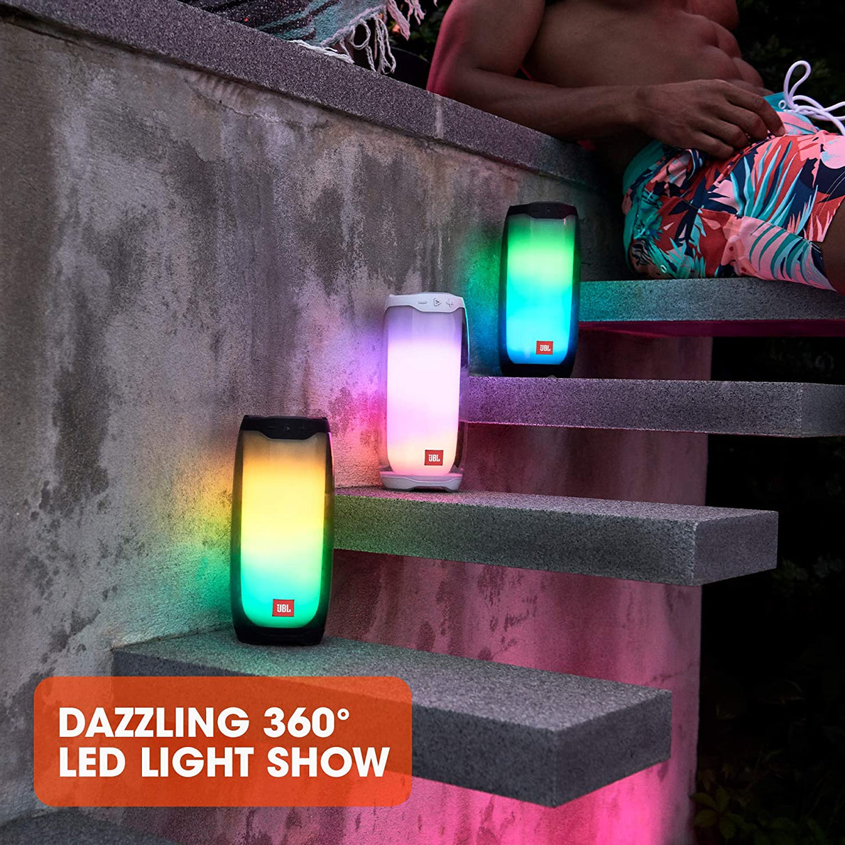 JBL Pulse 4 Branca Coluna Bluetooth