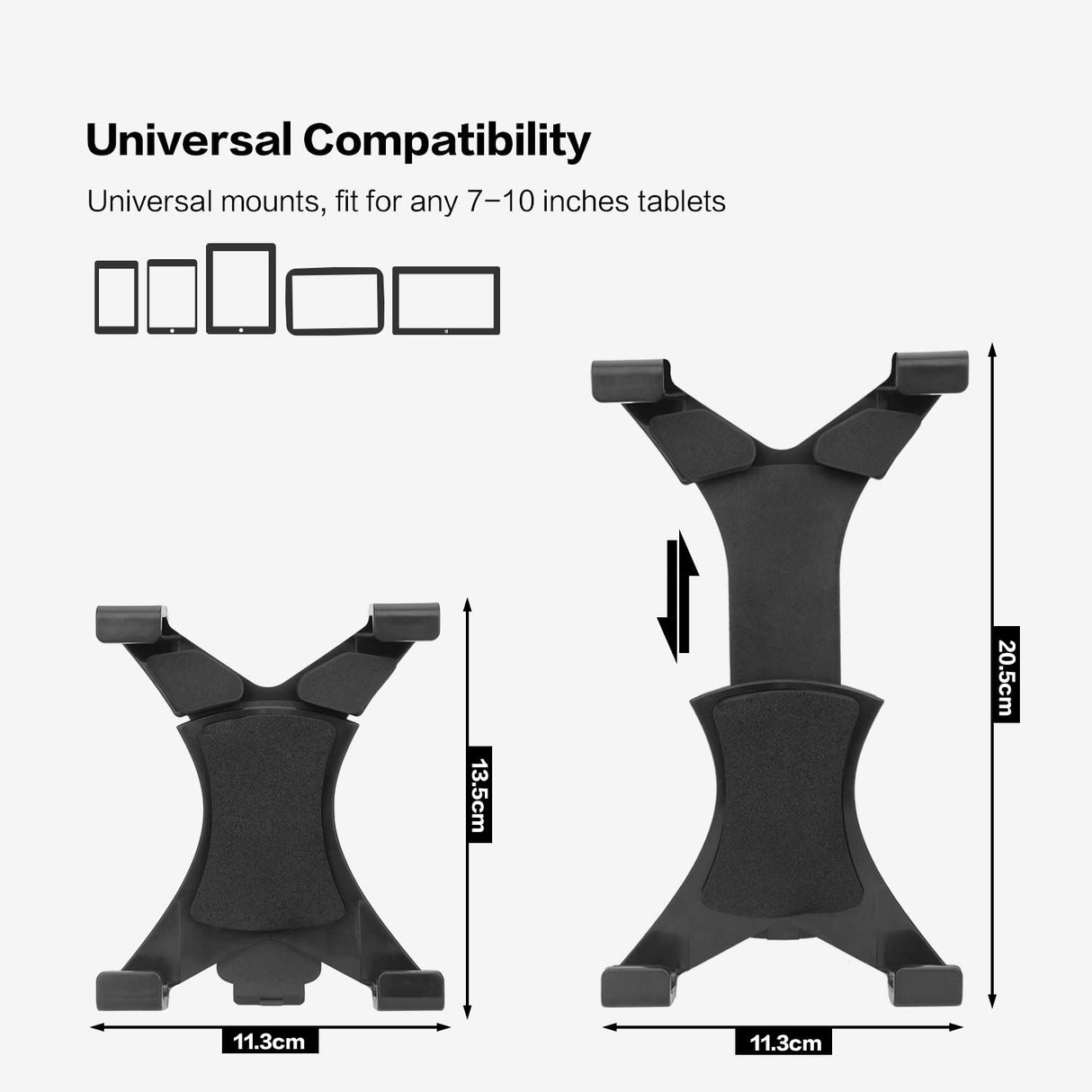 Suporte Veicular Universal para Tablet 7" a 10.5"