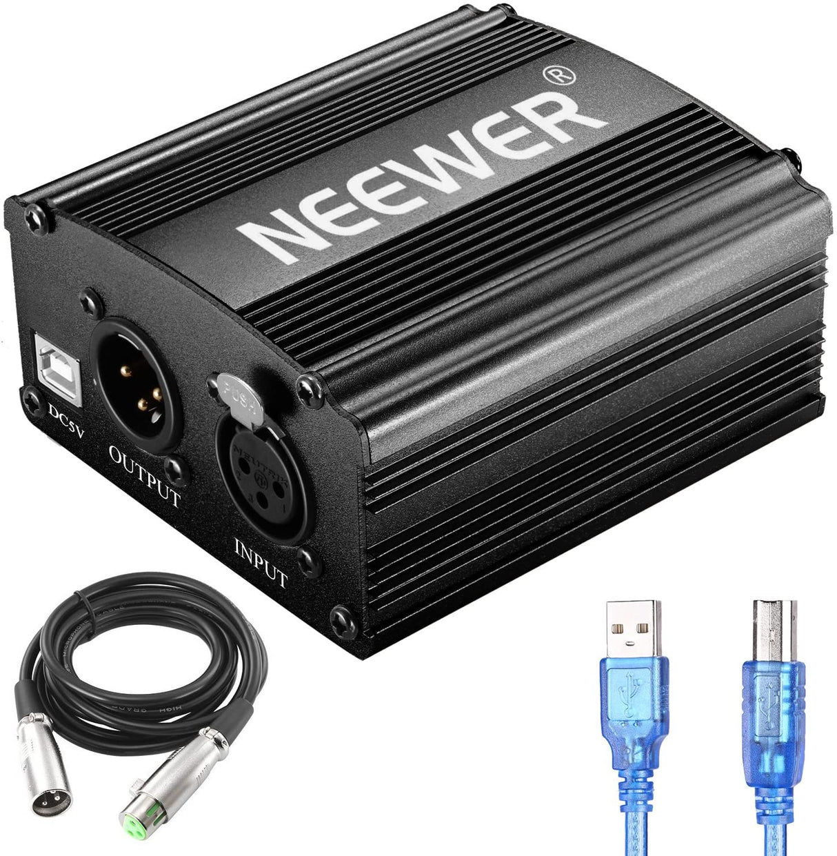 Microfone de Estúdio Neewer NW-700 - Kit Microfone + Suporte + Filtro de Gravação + Carregador + Acessórios
