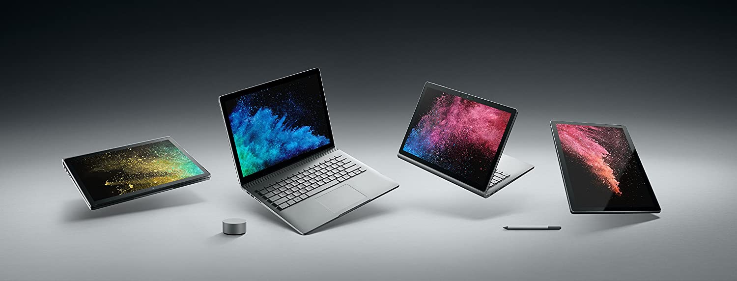 Microsoft Surface Book 2 Híbrido 13.5" - i5-7300U - 8GB RAM - 128GB SSD Platina