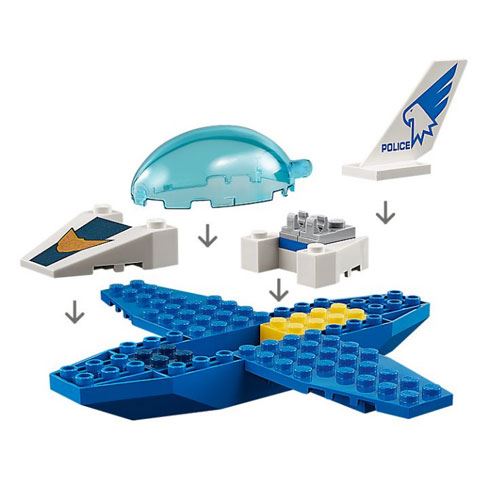 LEGO City Police 60206 Polícia Aérea - Jato-Patrulha