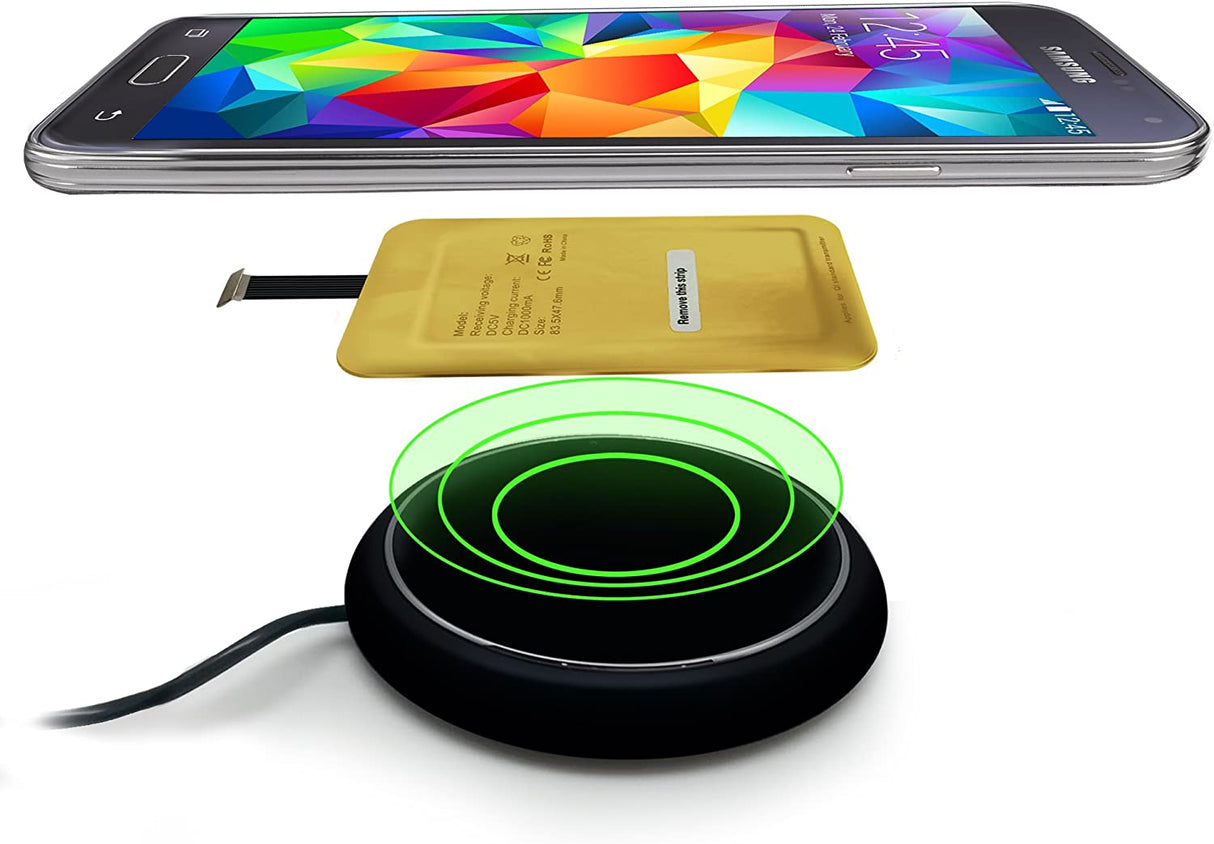 Receptor Wireless Charging Receiver Qi para Carregador Sem Fios – Micro USB A Premium