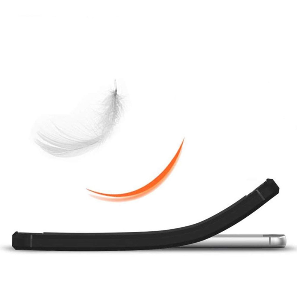 Capa carbono Capa flexível TPU para Sony Xperia L3 preta