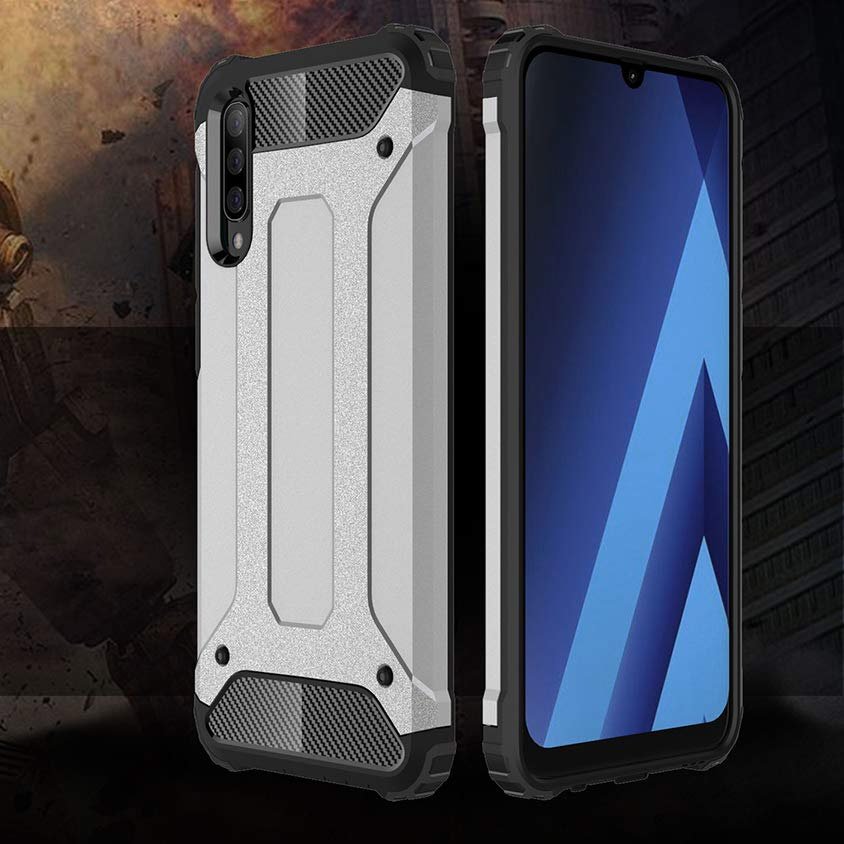 Capa Hybrid Armor Capa resistente e resistente para Samsung Galaxy A70 azul