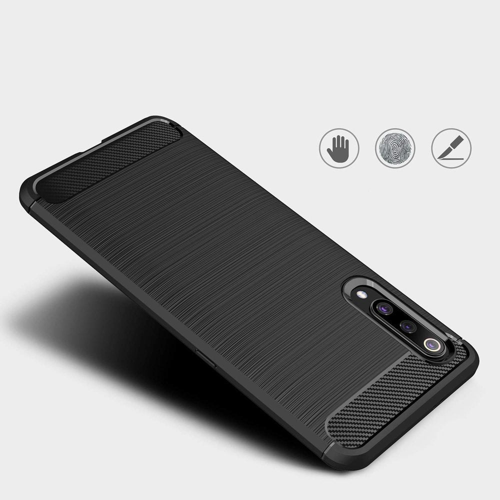 Capa carbono Capa flexível de TPU para Xiaomi Mi 9 SE preta