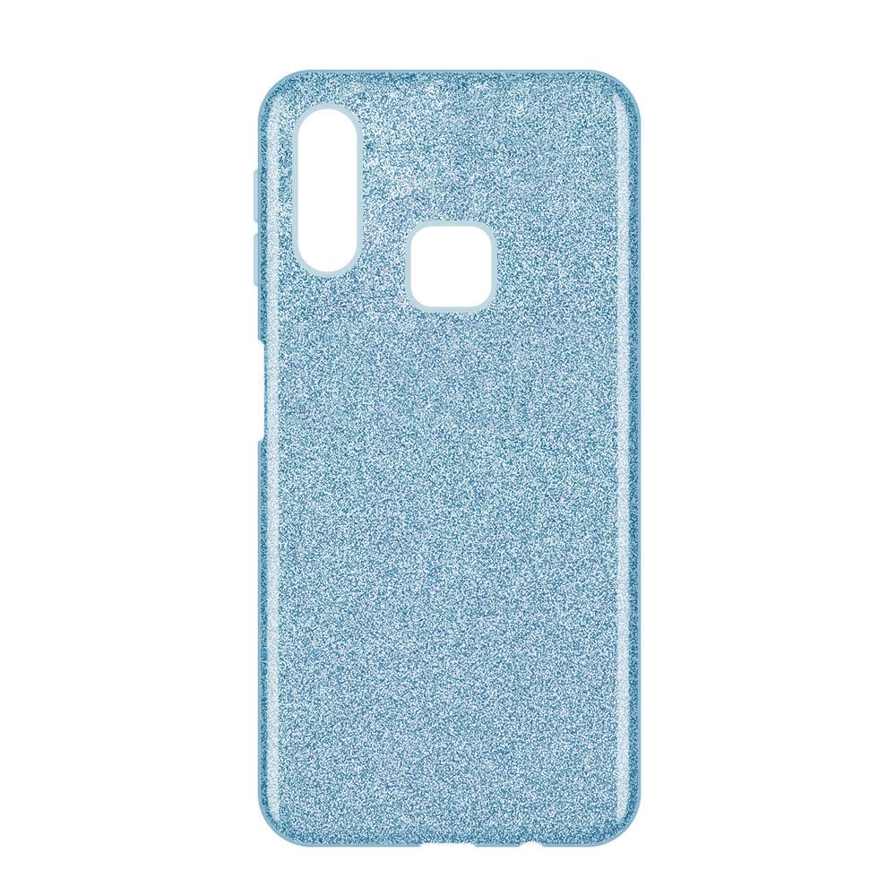 Capa Wozinsky Glitter brilhante para Samsung Galaxy A40 azul