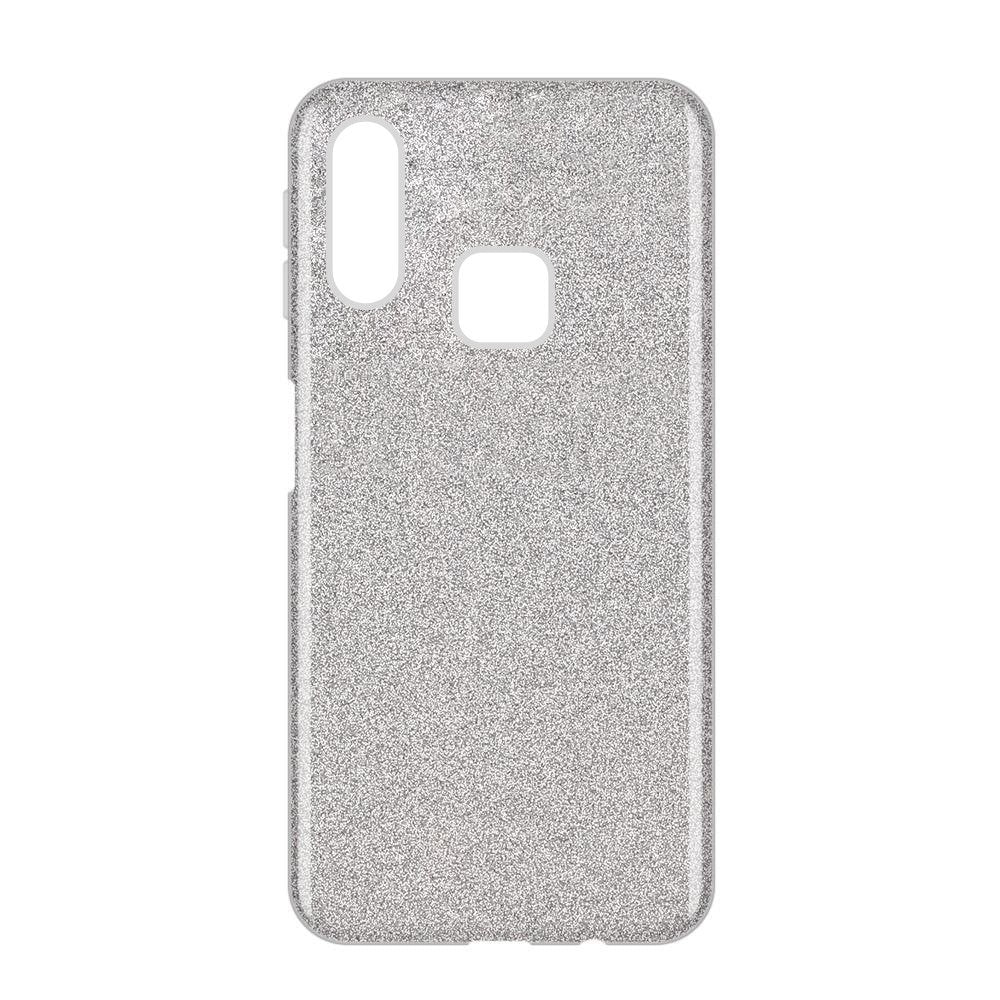 Capa Wozinsky Glitter brilhante para Samsung Galaxy A40 prata