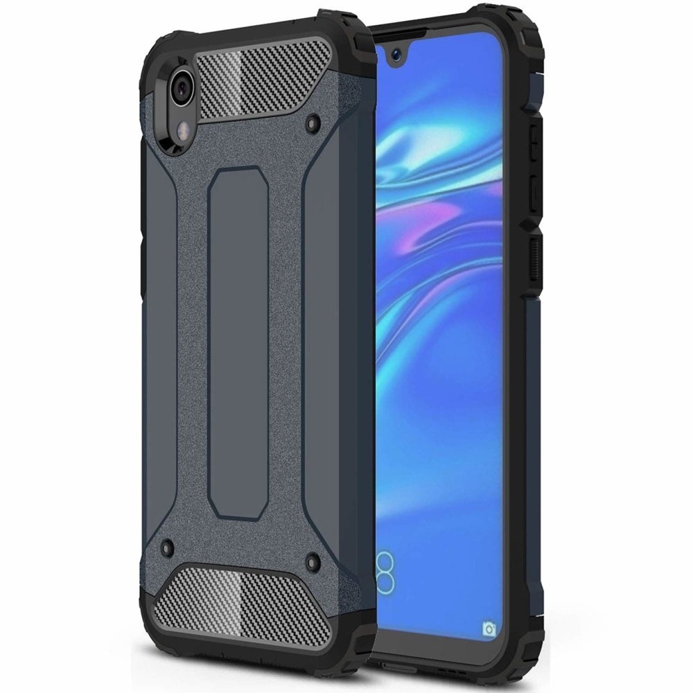 Capa de armadura híbrida resistente e resistente para Xiaomi Redmi 7A azul