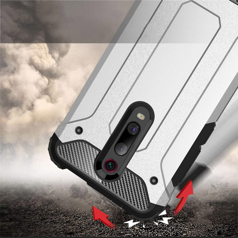 Capa Hybrid Armor Capa resistente e resistente para Xiaomi Mi 9T Pro - Mi 9T azul