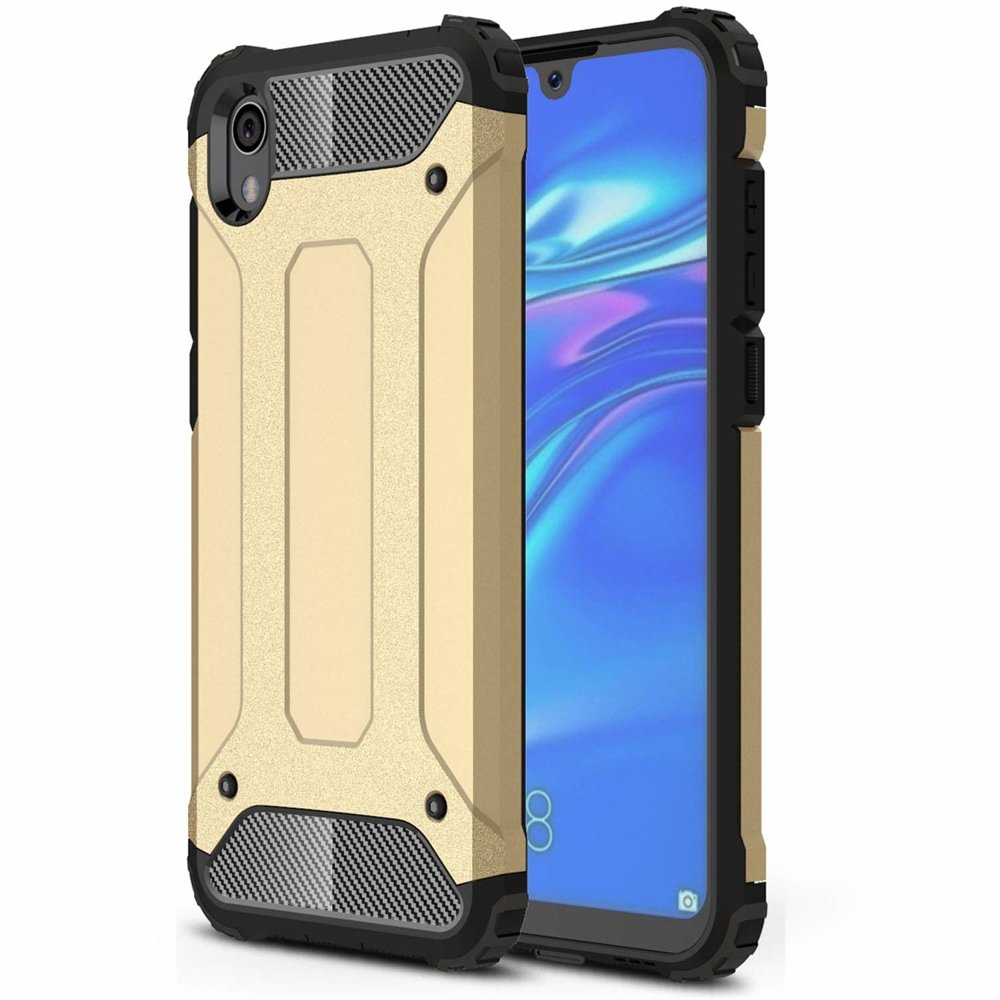 Capa Hybrid Armor Capa resistente e resistente para Huawei Y5 2019 - Honor 8S dourado