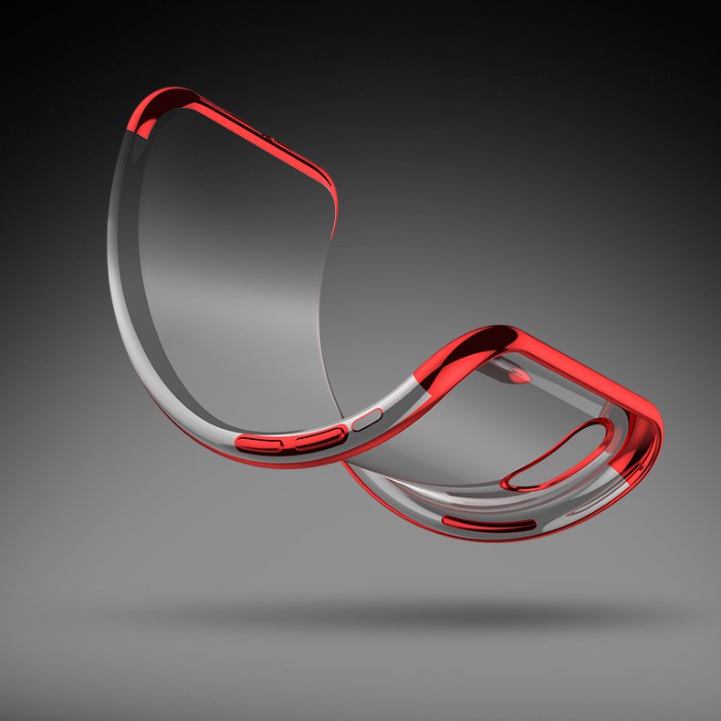 Capa de gel TPU transparente com moldura de galvanoplastia para Samsung Galaxy A50s - Galaxy A50 - Galaxy A30s azul