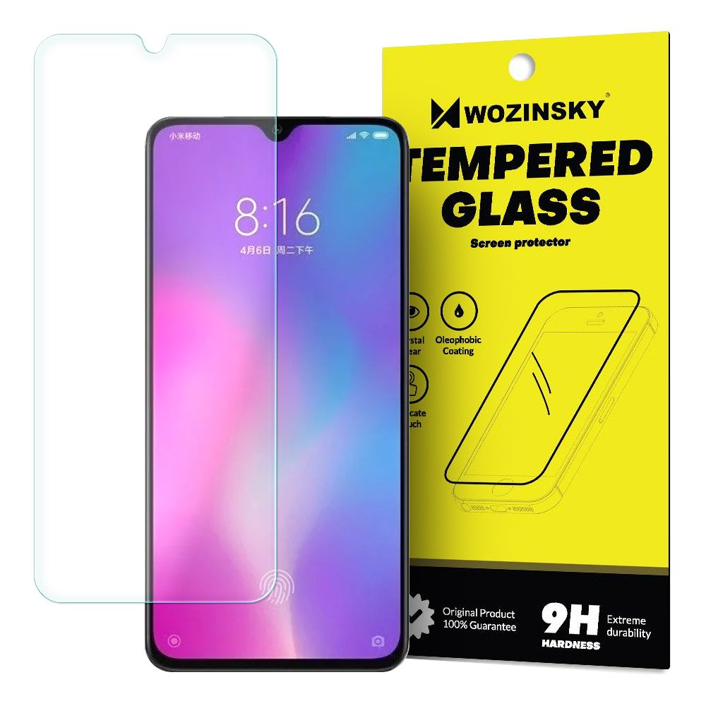 Protetor de tela de vidro temperado Wozinsky 9H para Xiaomi Mi 9 Lite - Mi CC9