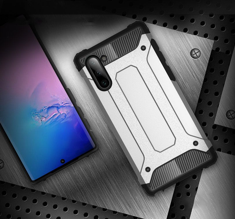 Capa Hybrid Armor Capa resistente e resistente para Samsung Galaxy Note 10 preta