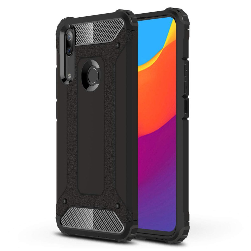 Capa Hybrid Armor Capa resistente e resistente para Huawei P Smart Z preta