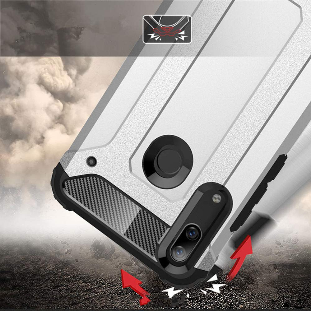 Capa Hybrid Armor Capa resistente e resistente para Huawei P Smart Z preta