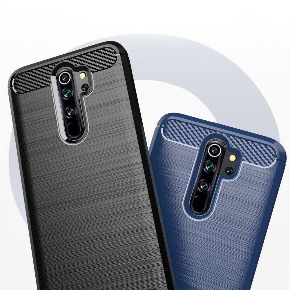 Capa carbono Capa flexível de TPU para Xiaomi Redmi Note 8 Pro preto