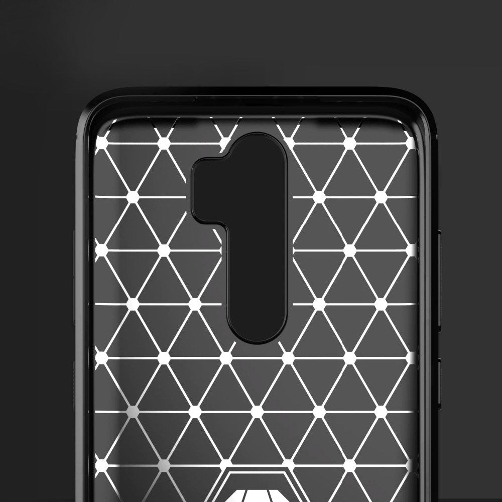 Capa carbono Capa flexível de TPU para Xiaomi Redmi Note 8 Pro preto