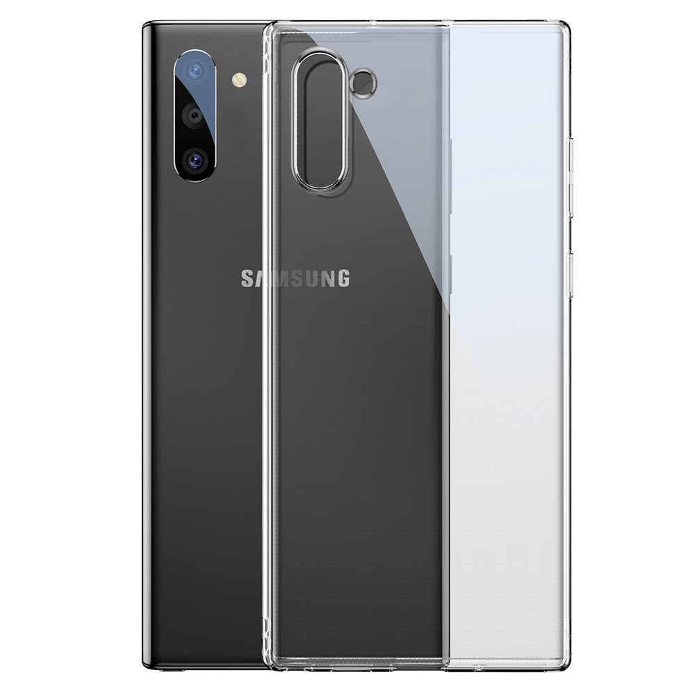 Baseus Simple Series Capa em gel transparente TPU para Samsung Galaxy Note 10 transparente (ARSANOTE10-02)