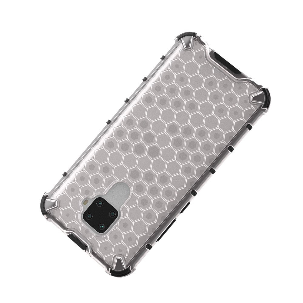 Capa de armadura de favo de mel com proteção de TPU para Huawei Mate 30 Lite - Huawei Nova 5i Pro transparente