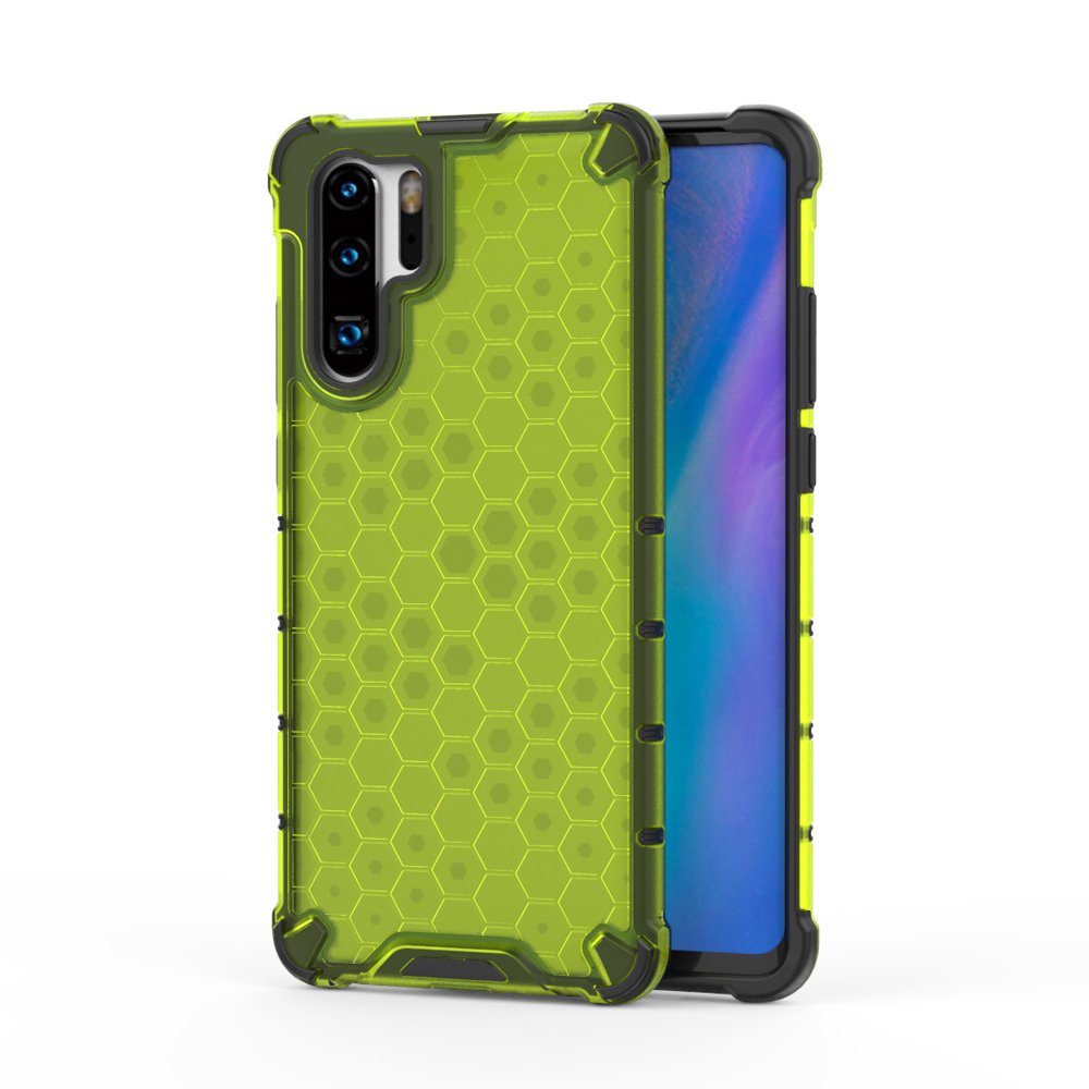 Capa de armadura de favo de mel com proteção de TPU para Huawei P30 Pro verde