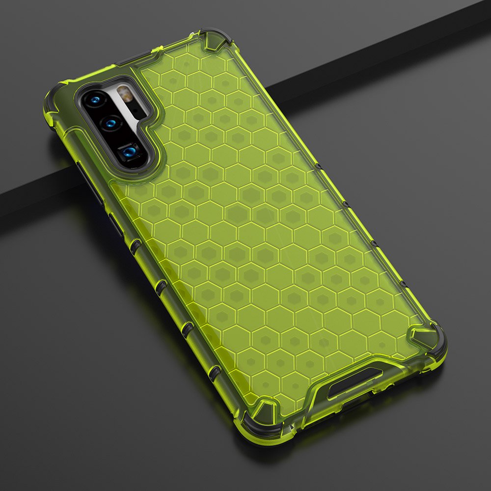 Capa de armadura de favo de mel com proteção de TPU para Huawei P30 Pro verde
