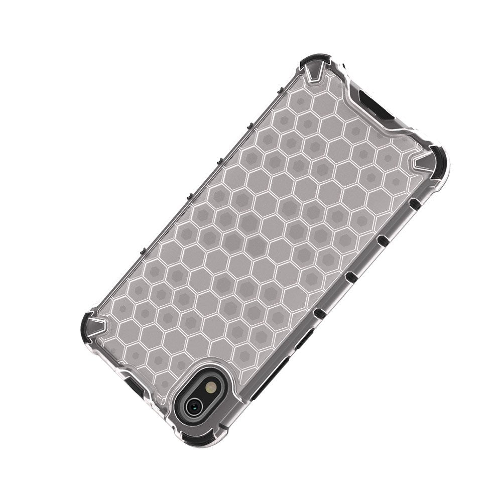 Capa de armadura em caixa de favo de mel com pára-choque de TPU para Xiaomi Redmi 7A azul