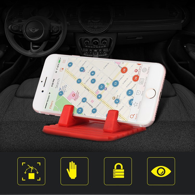 Suporte de silicone para telefone para carro painel mesa suporte azul