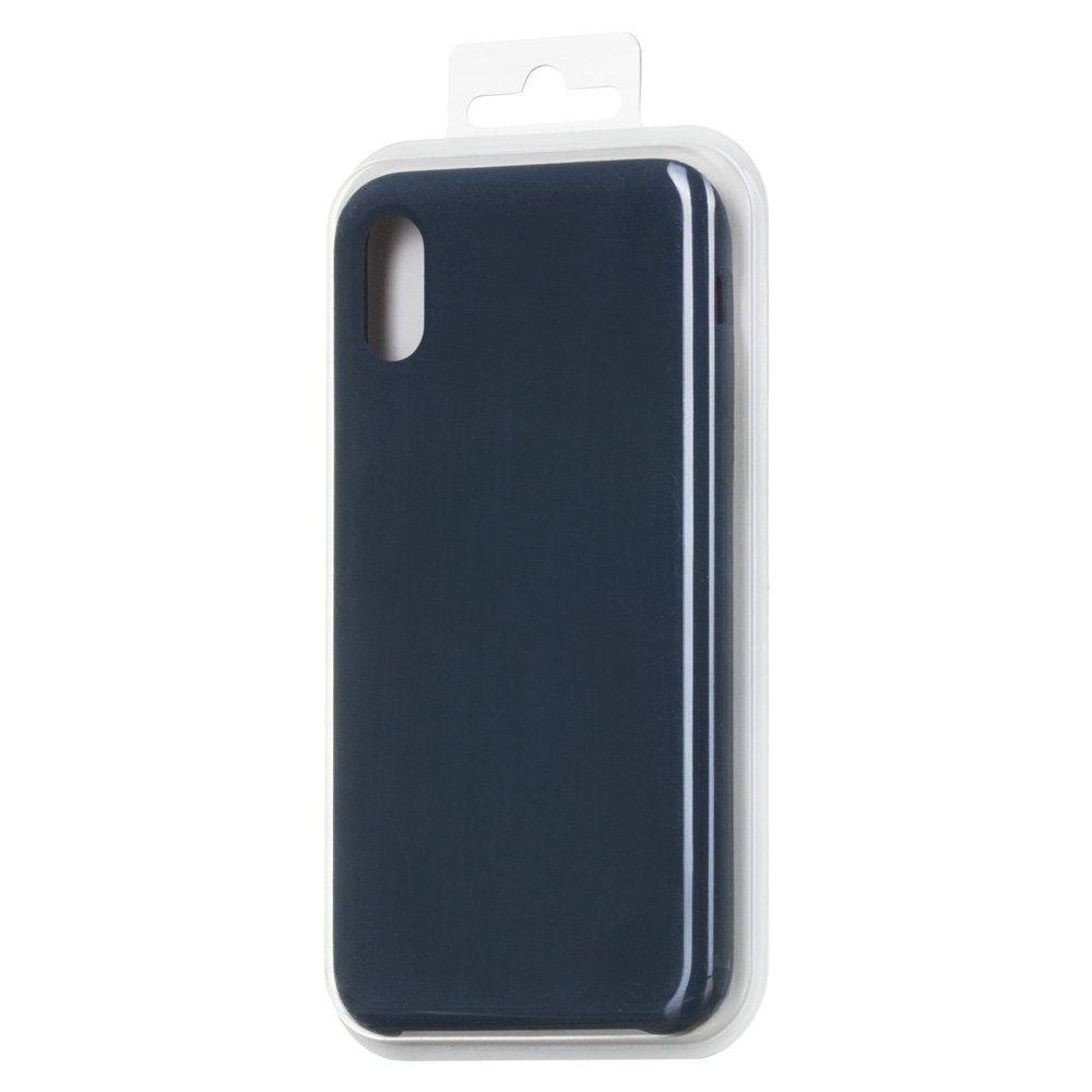 Capa de silicone com capa de borracha flexível macia para iPhone 11 azul escuro