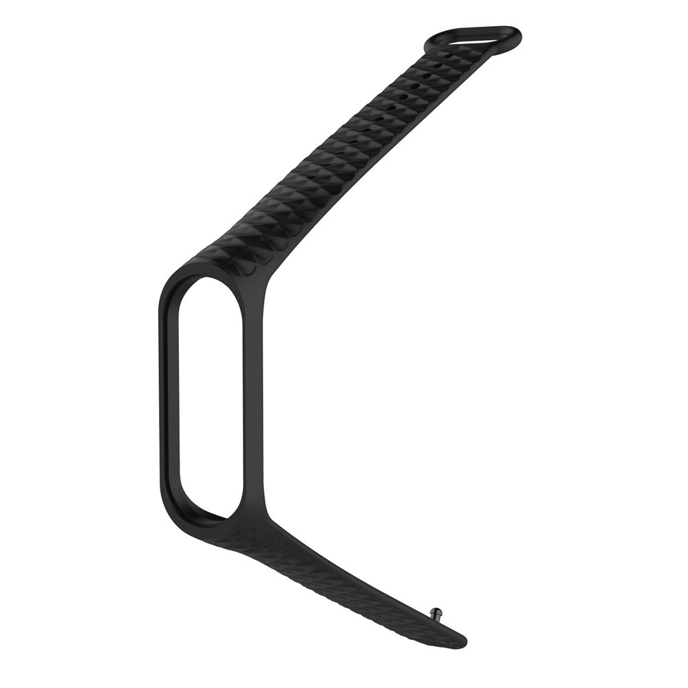 Correia de banda de reposição para Xiaomi Mi Band 4 - Mi Band 3 Diamond preta