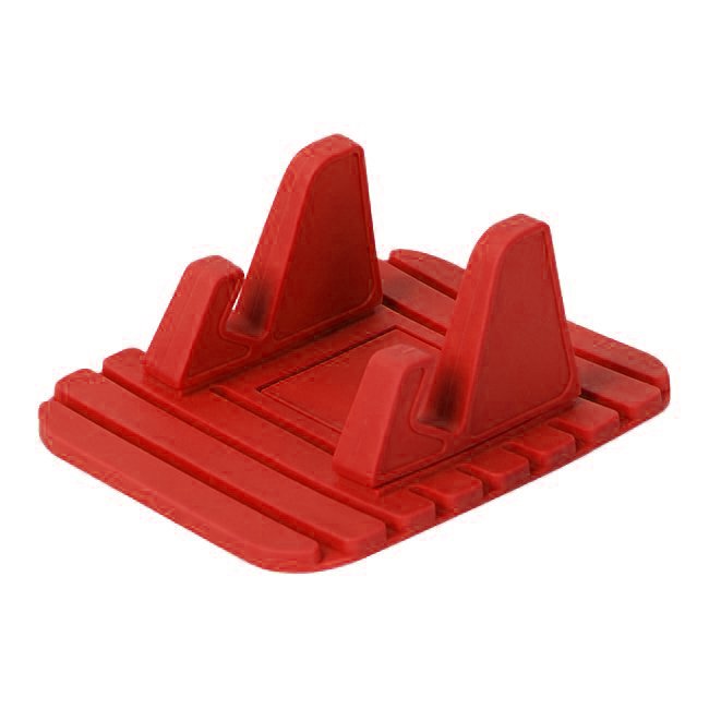 Suporte de silicone para telefone para carro painel mesa suporte vermelho