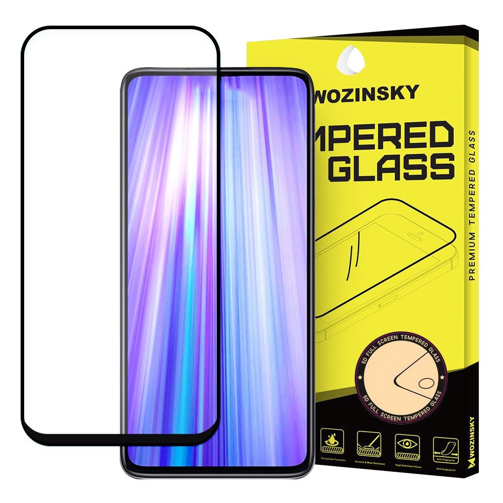 Wozinsky Vidro Temperado Cola Completa Super Resistente Protetor de Tela Totalmente Coberto com Frame Case Amigável para Asus Zenfone 6 ZS630KL preto