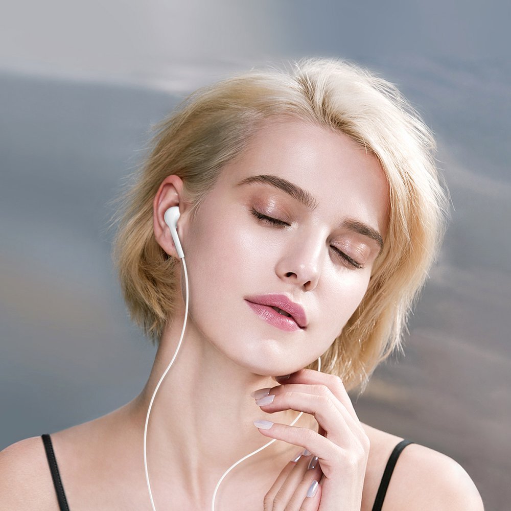 WK Design przewodowe Auriculares douszne ze złą czem USB Tipo-C Branco (Y12 branco)