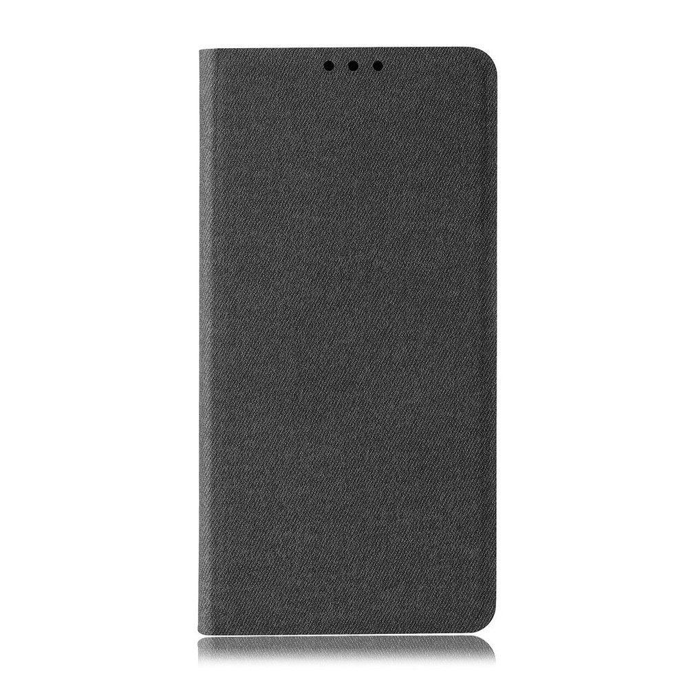 Estojo tipo estante de tecido flip para Xiaomi Redmi Note 8 Pro preto