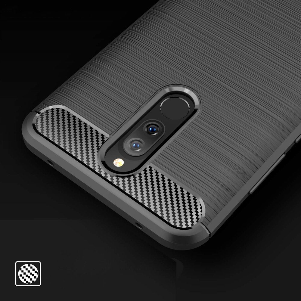 Capa carbono Capa flexível de TPU para Xiaomi Redmi 8A preta