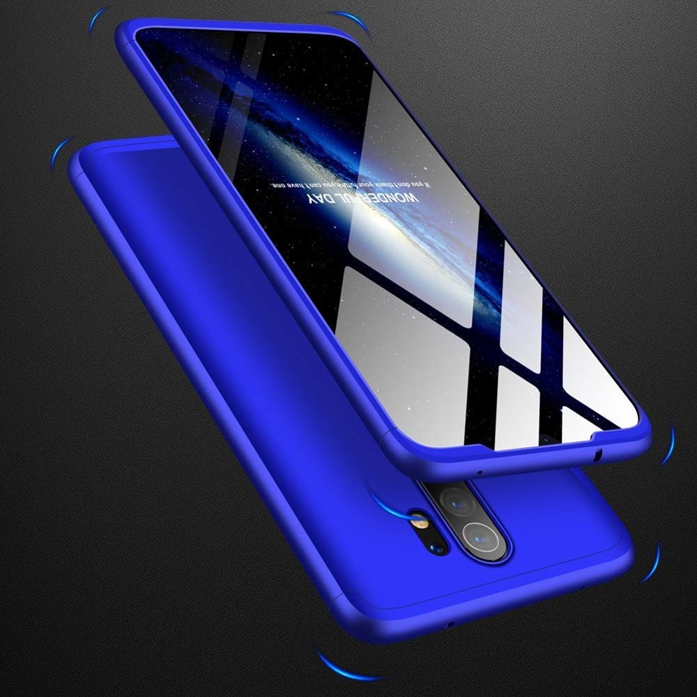 Capa de proteção GKK 360 frontal e traseira capa completa Xiaomi Redmi 8A azul